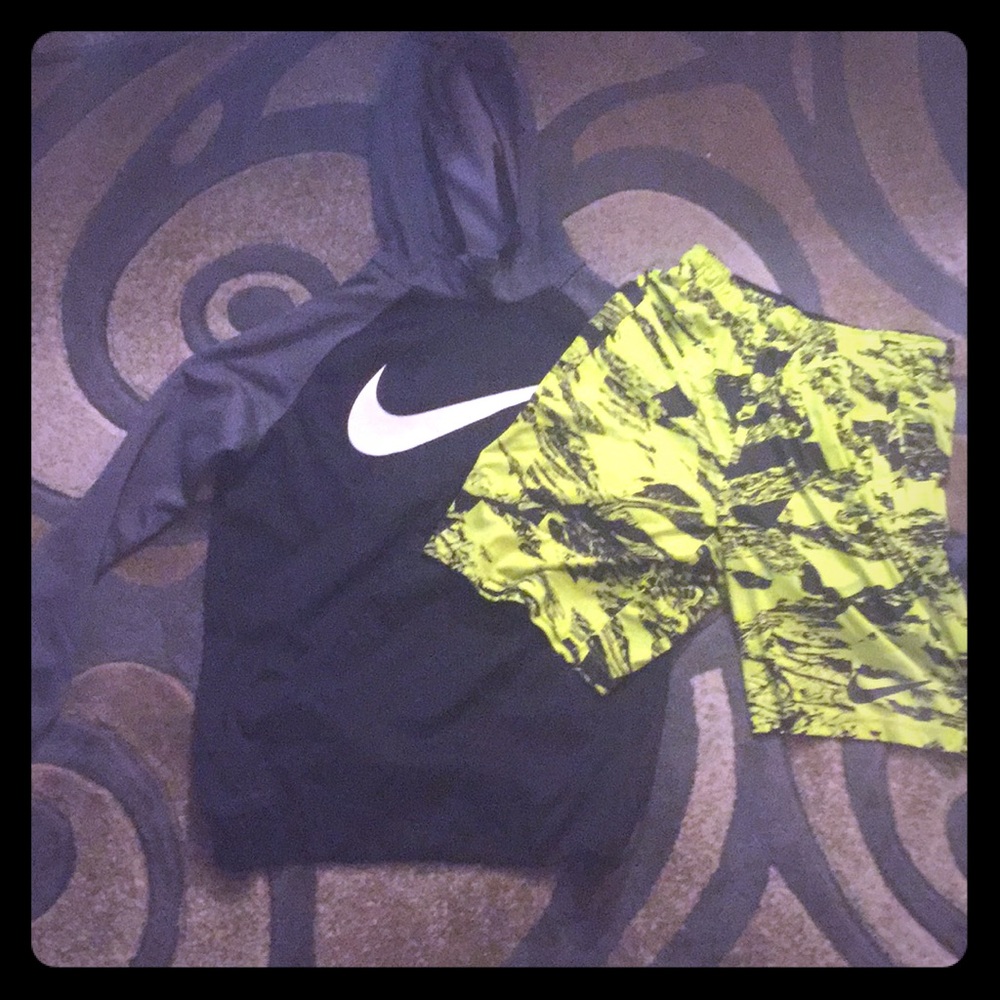 Nike Hoodie and Shorts Combo